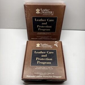 Leather Master Care Kit Dr. Tork Type A & P StainSafe 2 Pack New/Open